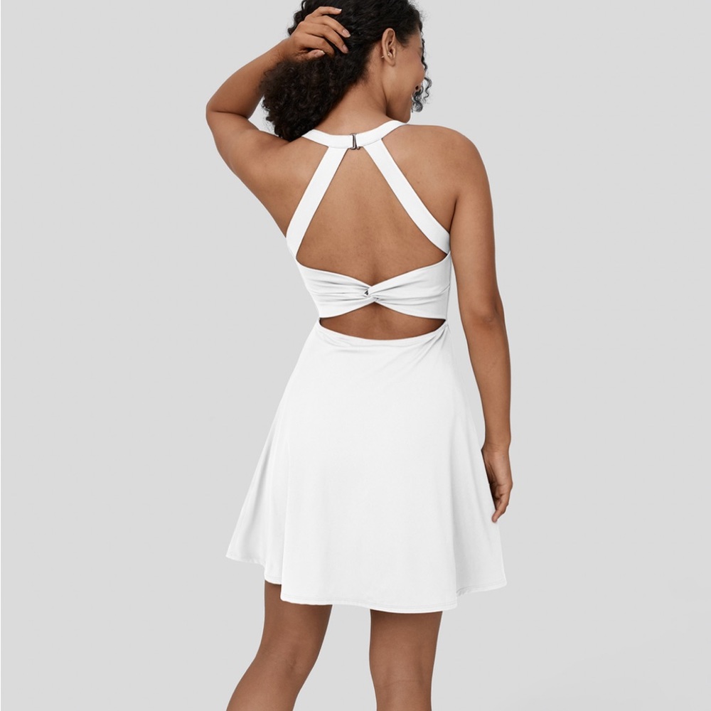 Backless Twisted Flare Mini Dance Active Dress. L… - image 3